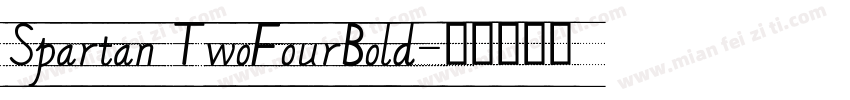 Spartan TwoFourBold字体转换